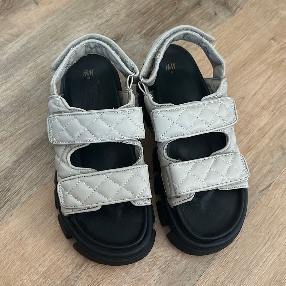H&M Chunky Sandals Sz 40, US 9